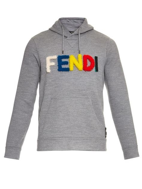 fendi men jacket|Fendi men's gray pullover hoodie.